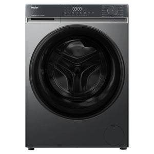 Haier 8.5kg 300 Series Black Front Load Washing Machine HWF85KB1, Front View