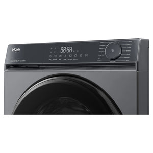 Haier 8.5kg 300 Series Black Front Load Washing Machine HWF85KB1, Right Side Panel View