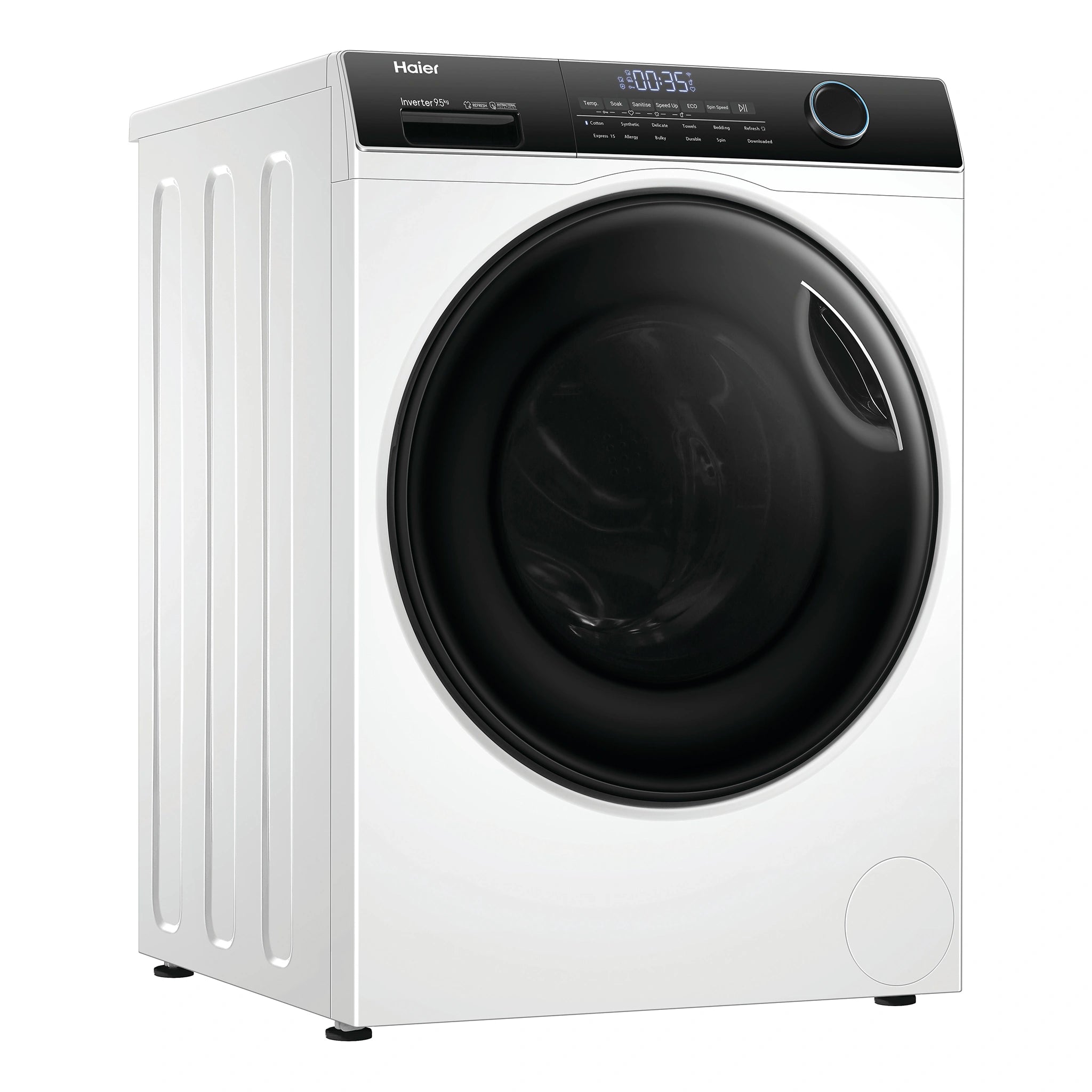 Haier 9.5kg 500 Series Front Loader Washing Machine HWF95AN1. Left Side View