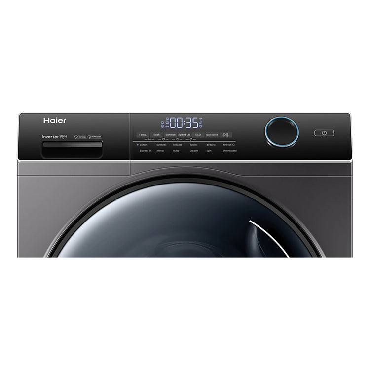 Haier 9.5kg 500 Series Front Loader Washing Machine HWF95ANB1, Control Panel View