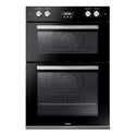 Haier 60cm Double Oven HWO60B7EX2, Front Double Door View