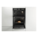 Haier 60cm Double Oven HWO60B7EX2, Front Double Door View With Door Open