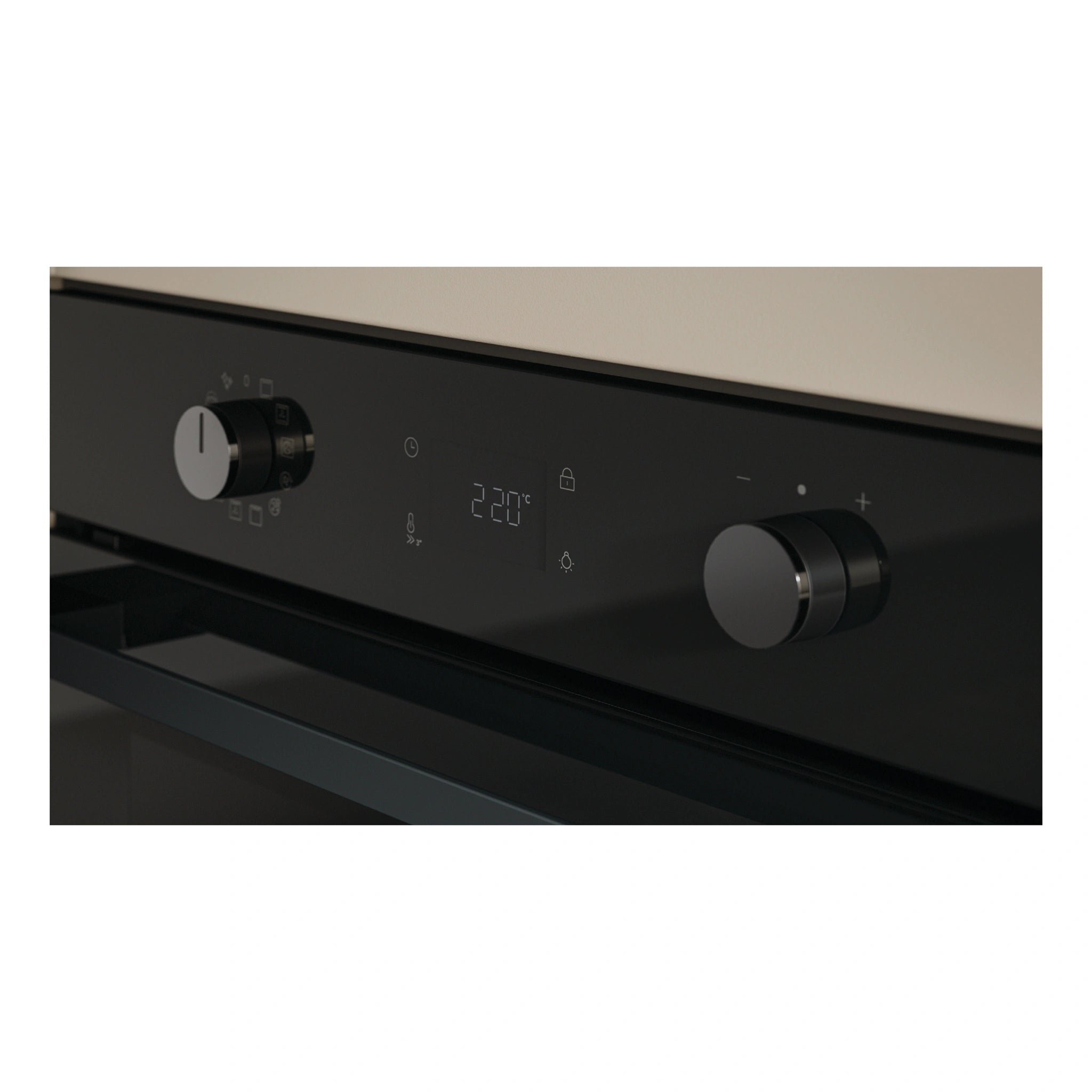 Haier 60cm Black 500 Series Pyrolytic Oven with Air Fry HWO60S12EPB5, Control Panel View