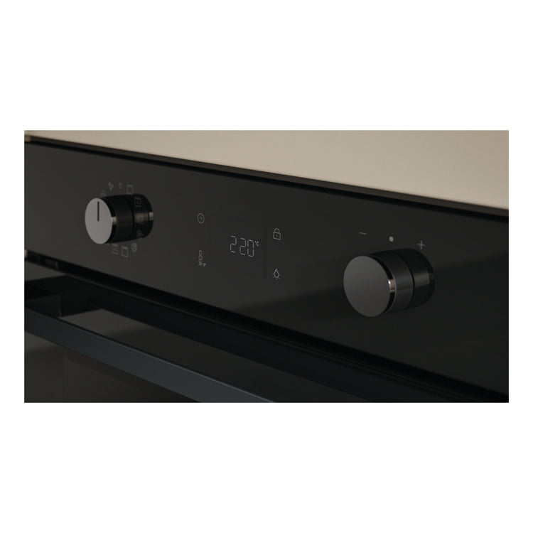 Haier 60cm Black 500 Series Pyrolytic Oven with Air Fry HWO60S12EPB5, Control Panel View
