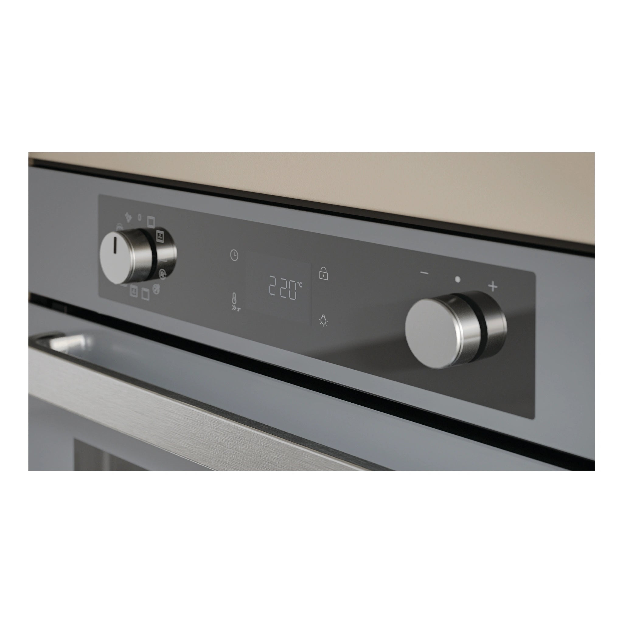 Haier 60cm Grey 500 Series Pyrolytic Oven with Air Fry HWO60S12EPG5, Control Panel View