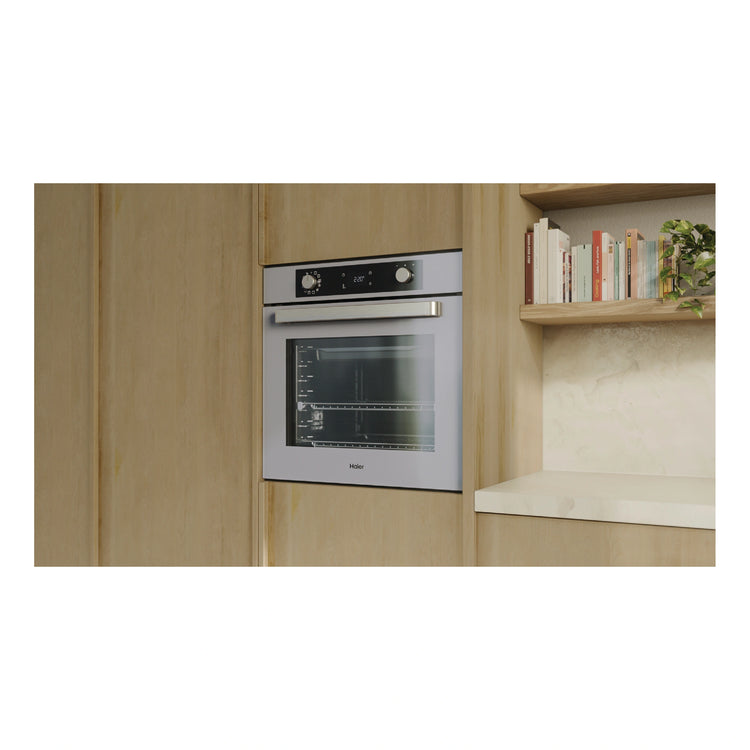 Haier 60cm Grey 500 Series Pyrolytic Oven with Air Fry HWO60S12EPG5, Life Style