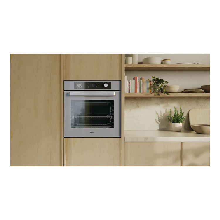 Haier 60cm Grey 500 Series Pyrolytic Oven with Air Fry HWO60S12EPG5, Life Style