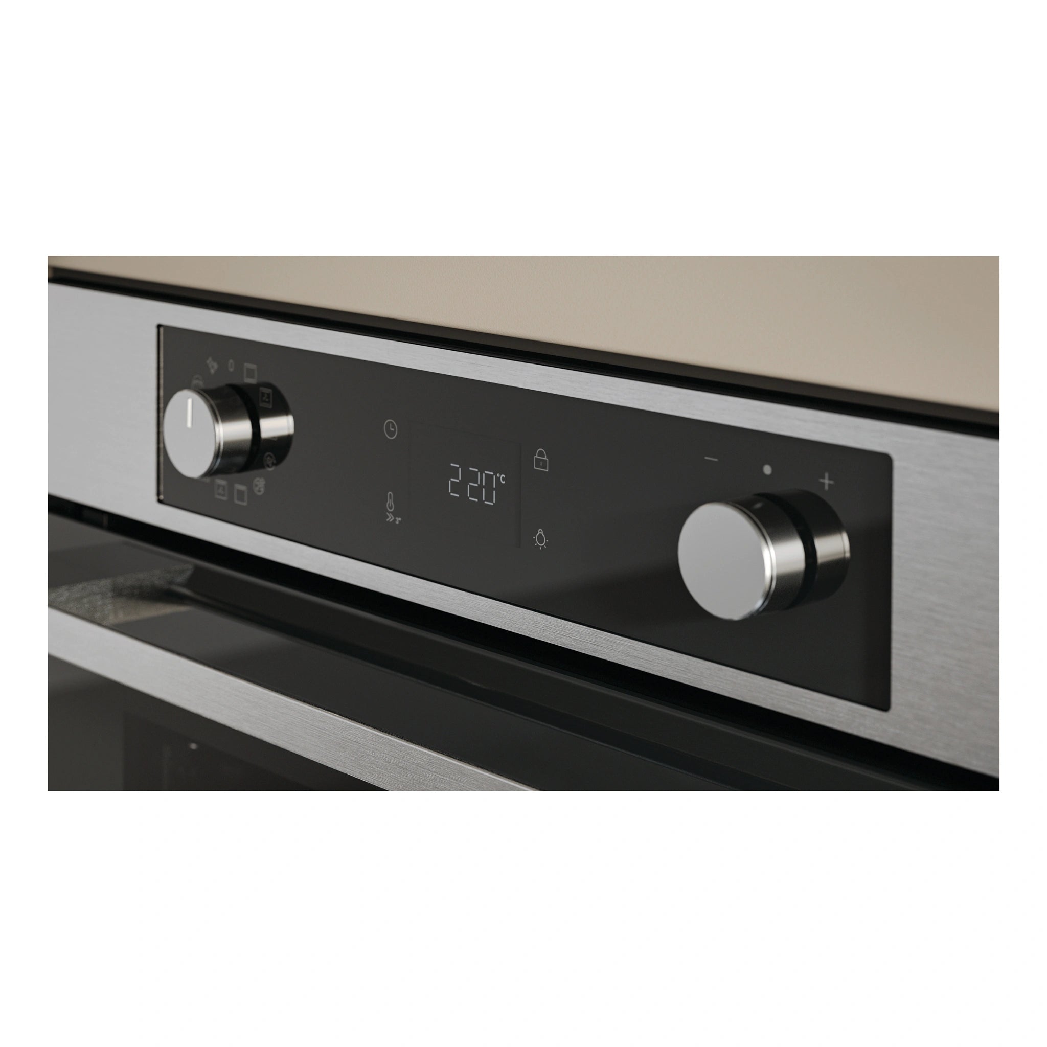 Haier 60cm Stainless Steel 500 Series Pyrolytic Oven with Air Fry HWO60S12EPX5, Control Panel View