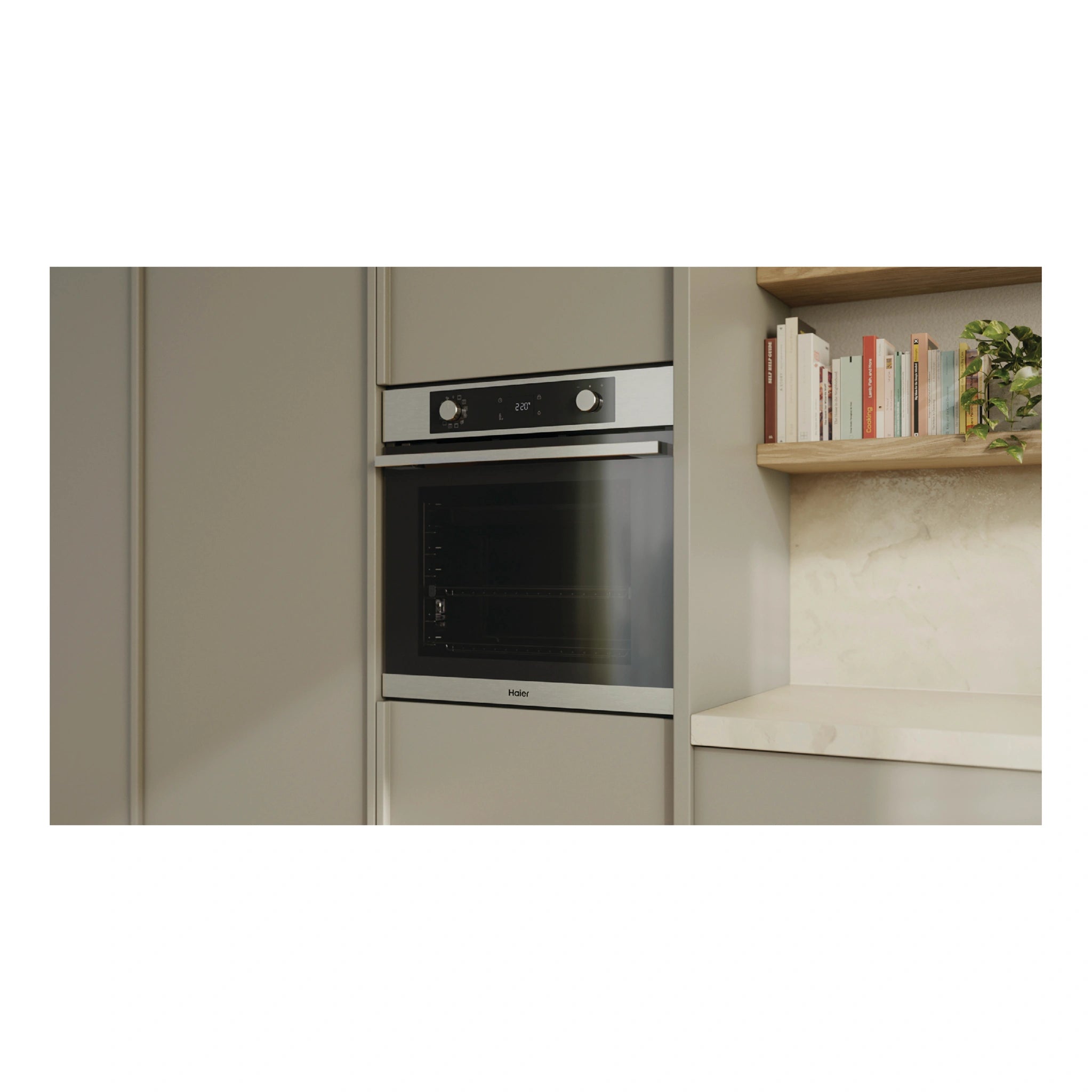 Haier 60cm Stainless Steel 500 Series Pyrolytic Oven with Air Fry HWO60S12EPX5, Life Style