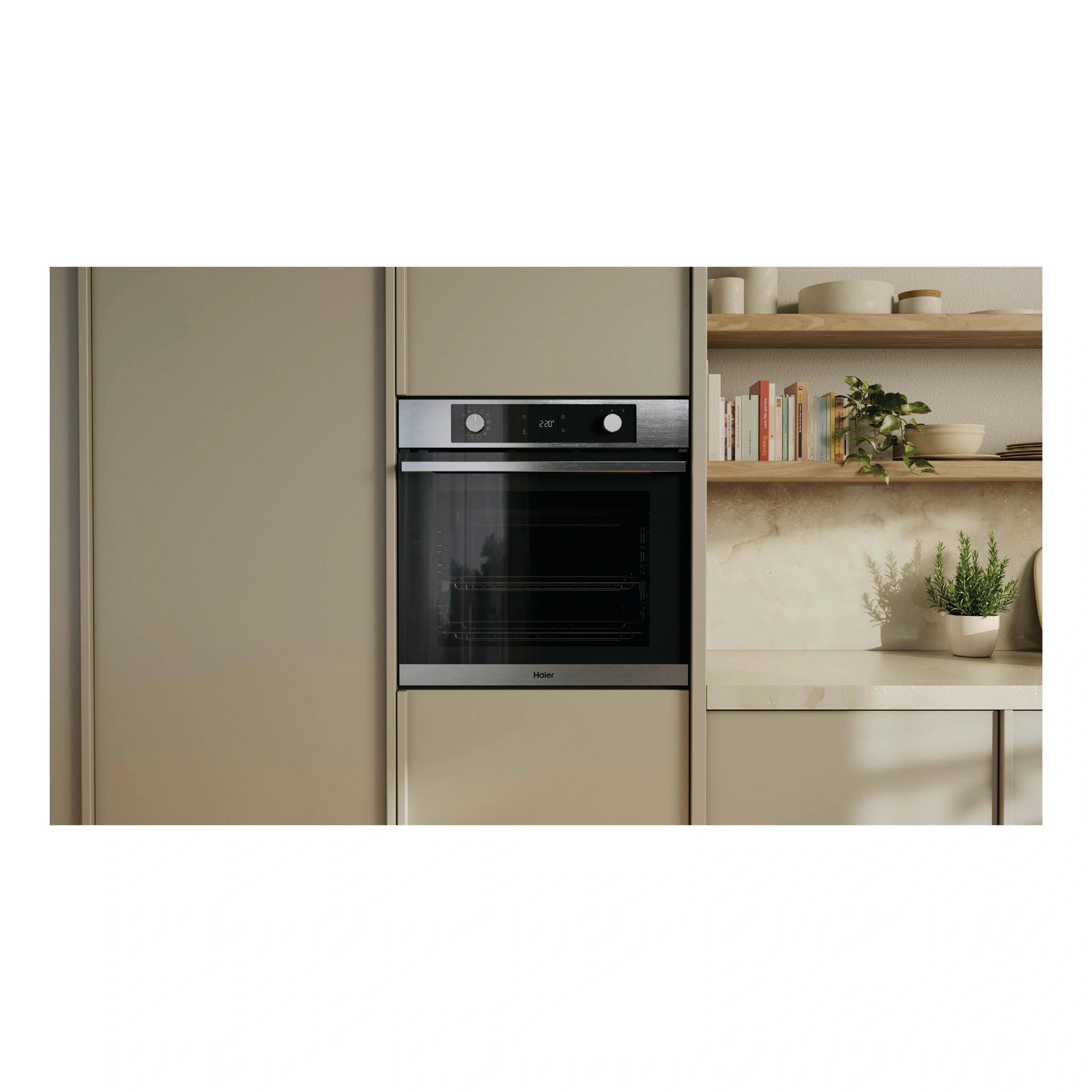 Haier 60cm Stainless Steel 500 Series Pyrolytic Oven with Air Fry HWO60S12EPX5, Life Style