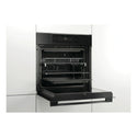 Haier 60cm, 14 Function, Self-cleaning with Air Fry Oven HWO60S14EPB4, Front Left Side View with Door Open