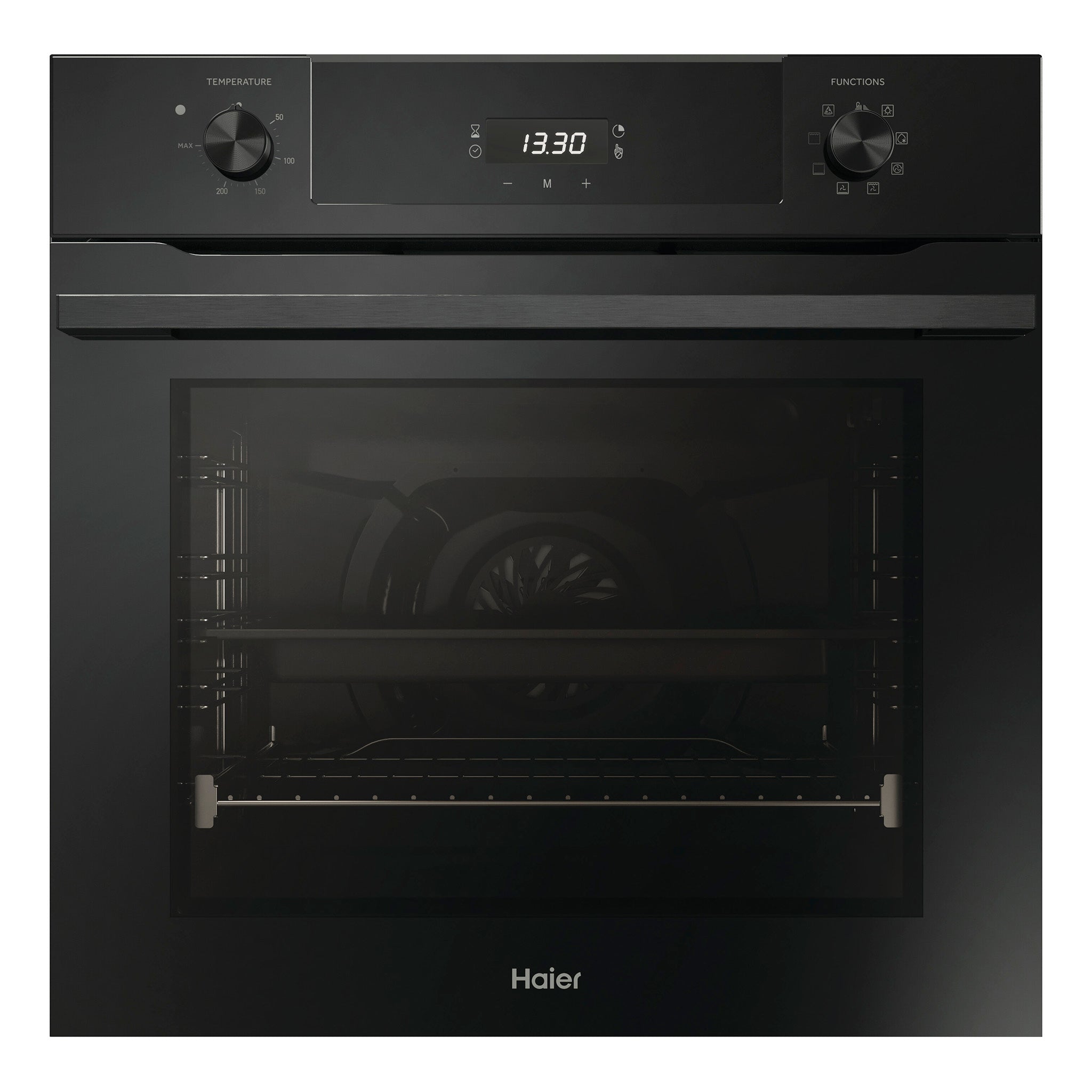 Haier 60cm 7 Function Oven with Air Fry HWO60S7EB4, Front View