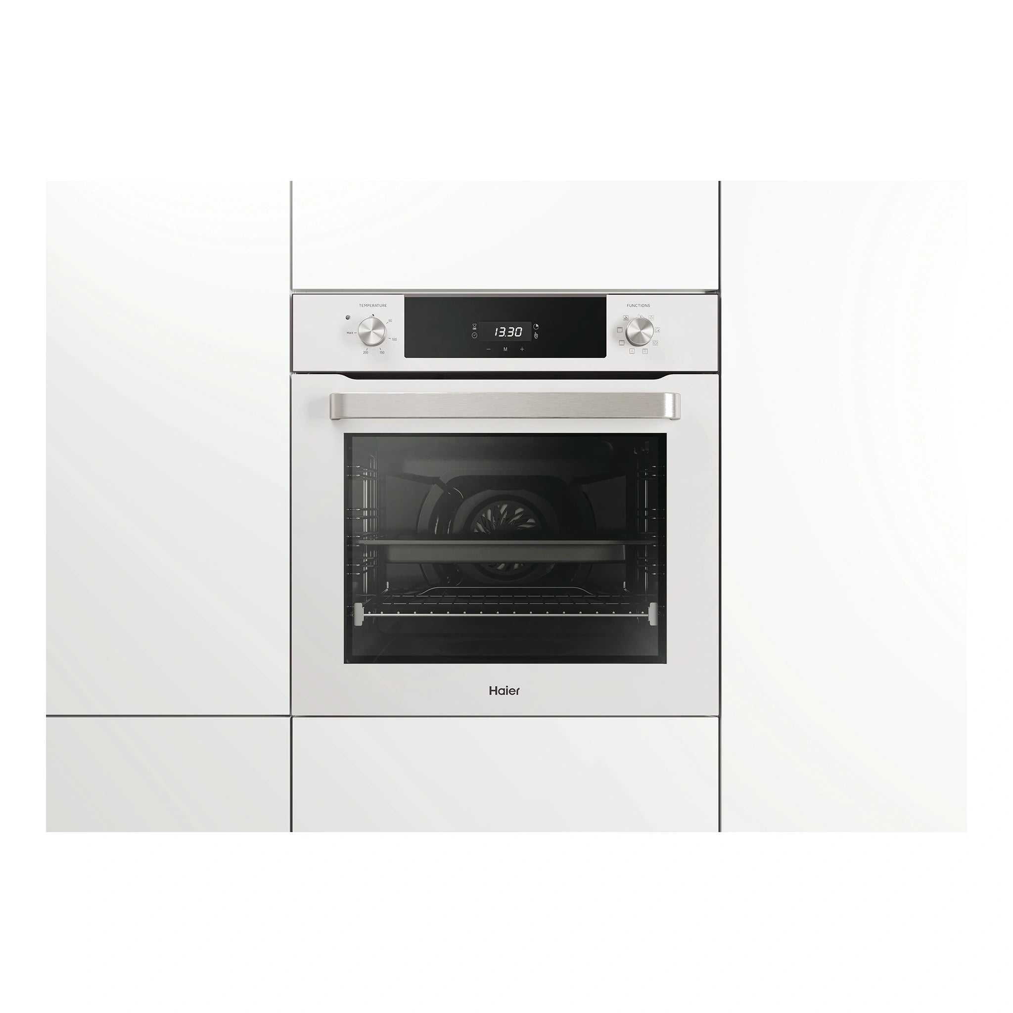 Haier 60cm Seven Function Oven with Air Fry Grey HWO60S7ELG4, Front View Door Closed