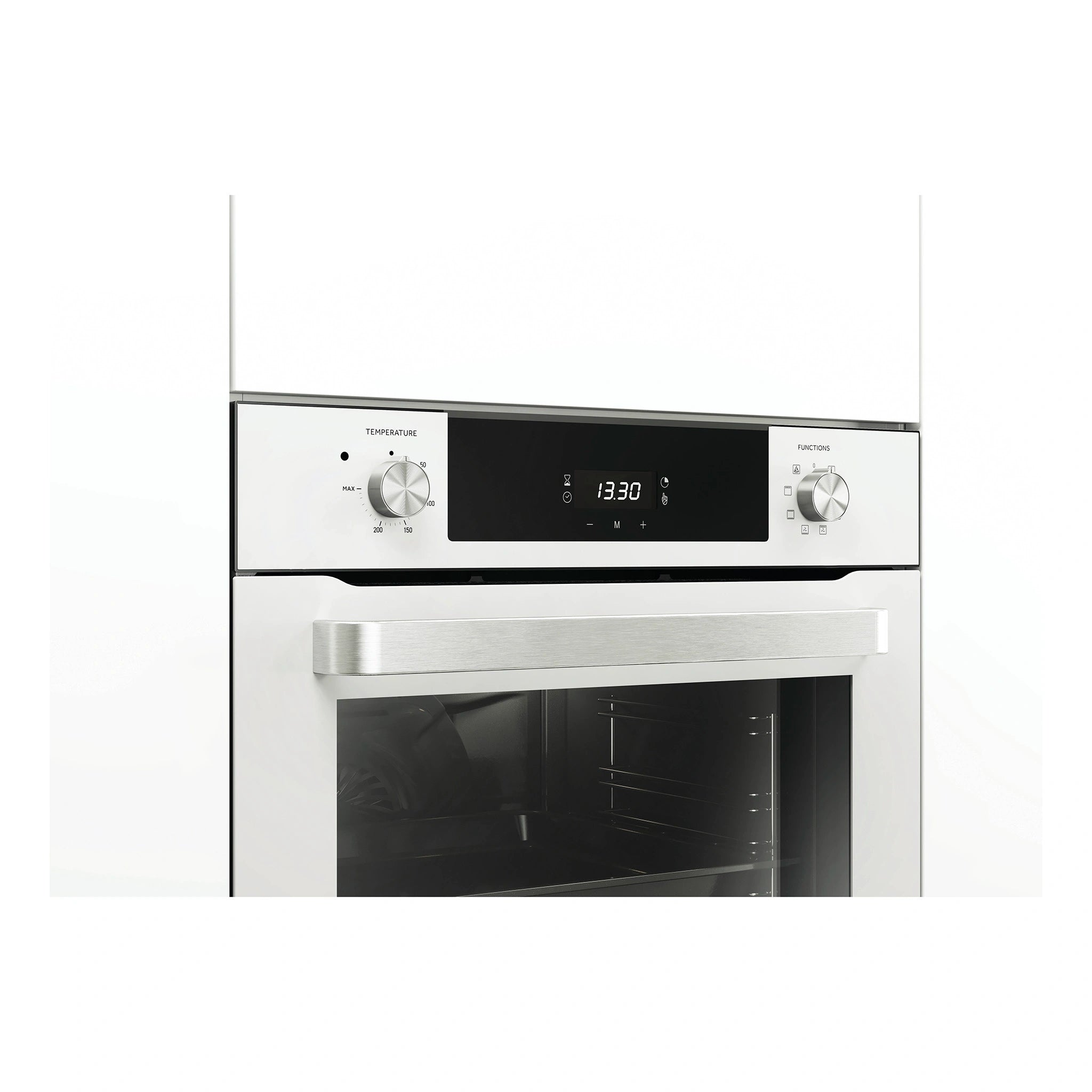 Haier 60cm Seven Function Oven with Air Fry Grey HWO60S7ELG4, Side View Door Closed