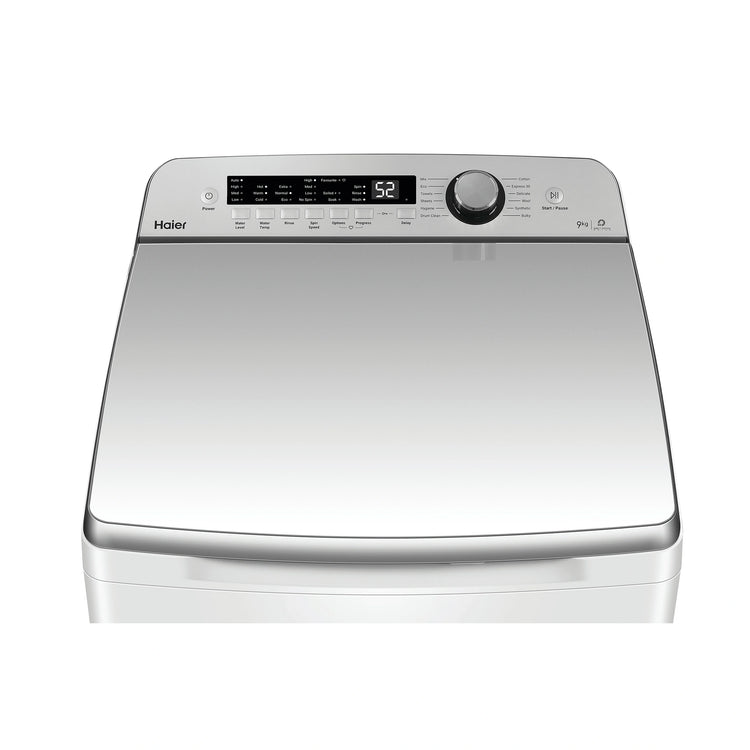 Haier 9kg Top Load Washing Machine HWT09AN1, Top View
