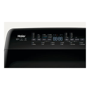Haier 10kg 600 Series Top Loader Washing Machine UV Protect White HWT10AD1, Control Panel View