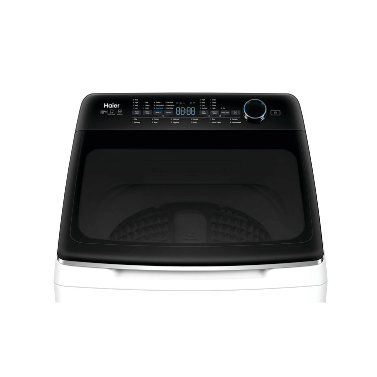 Haier 10kg 600 Series Top Loader Washing Machine UV Protect White HWT10AD1, Control Panel View 2
