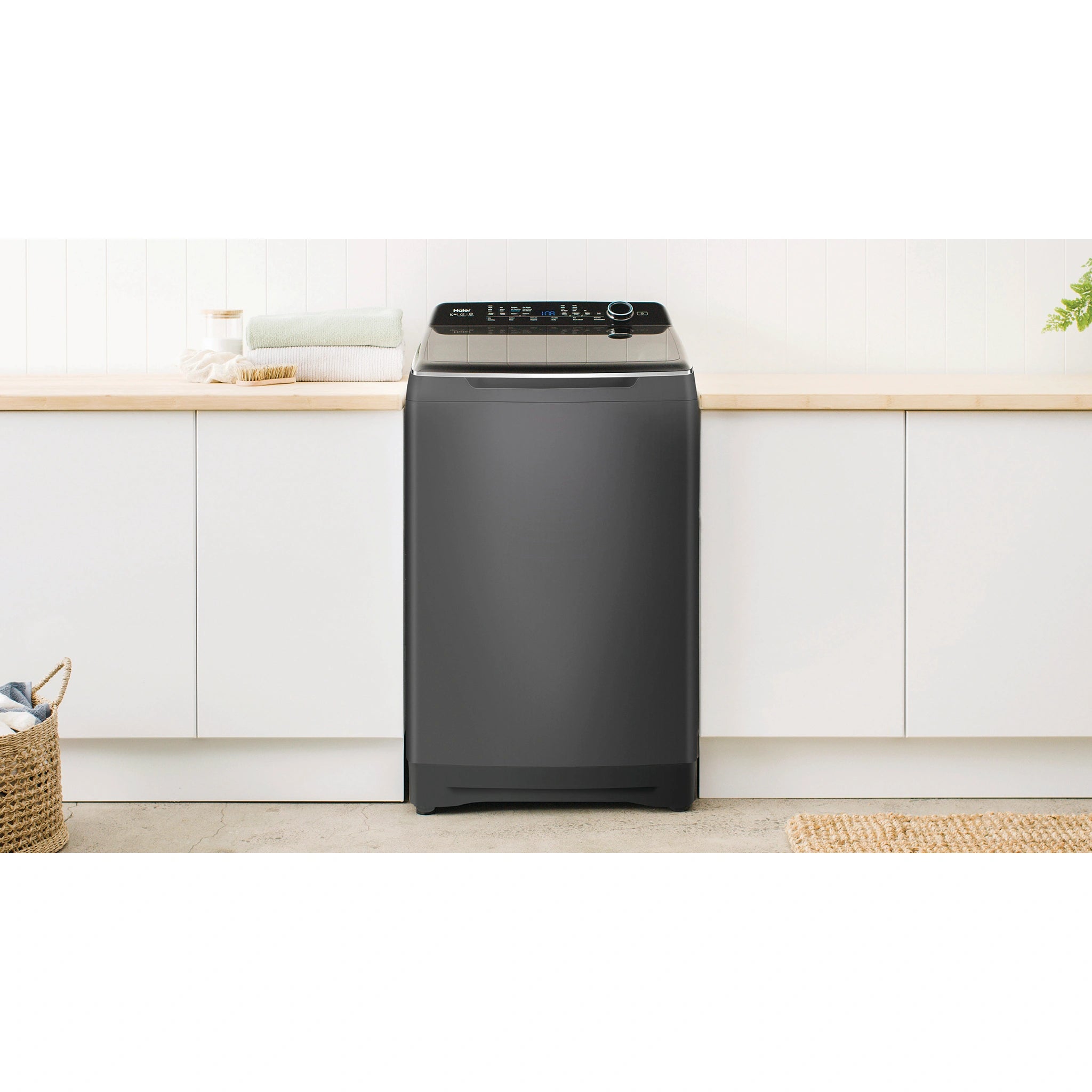Haier 10kg Top Load Washing Machine HWT10ADB1, Lifestyle