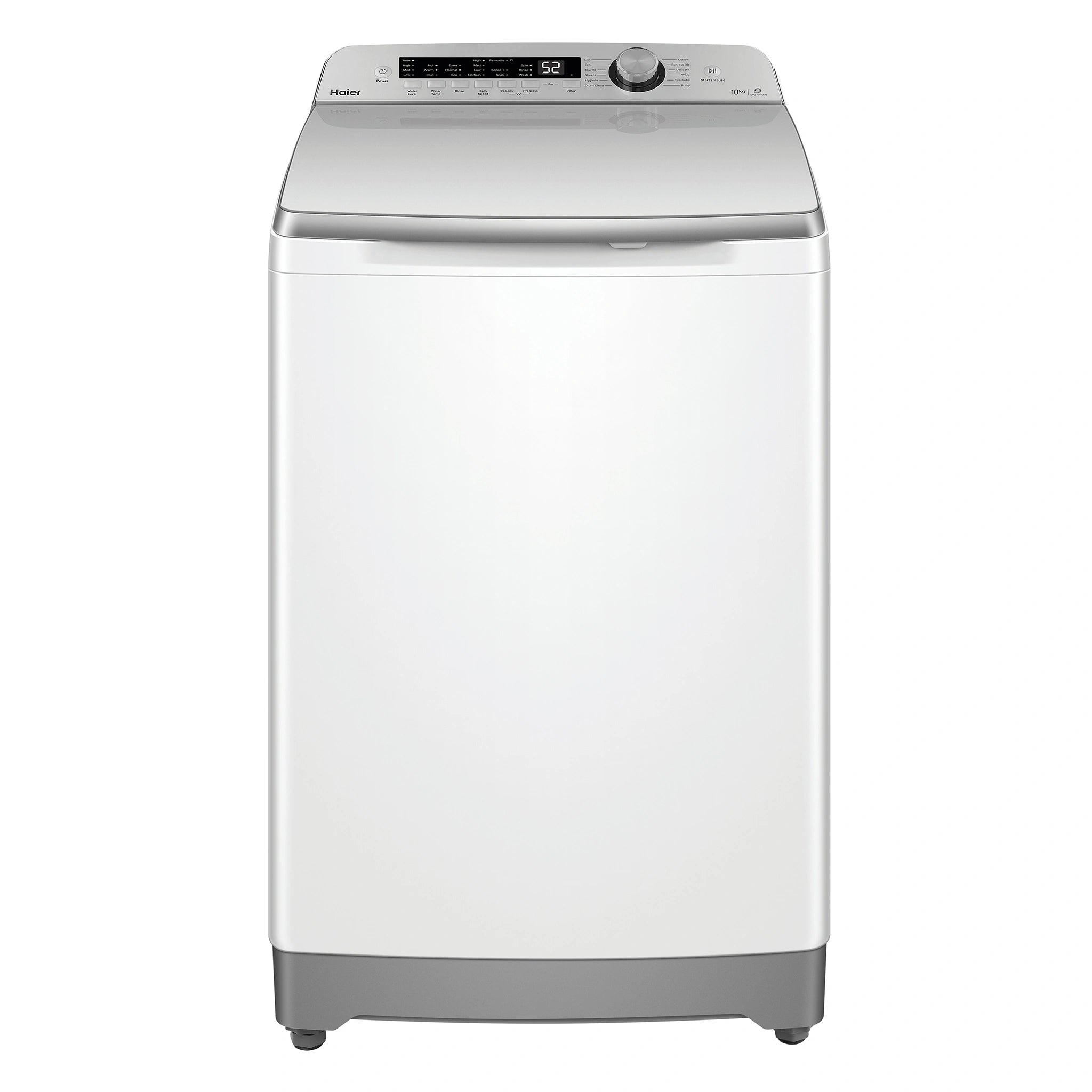 Haier 10kg Top Load Washing Machine HWT10AN1, Front View
