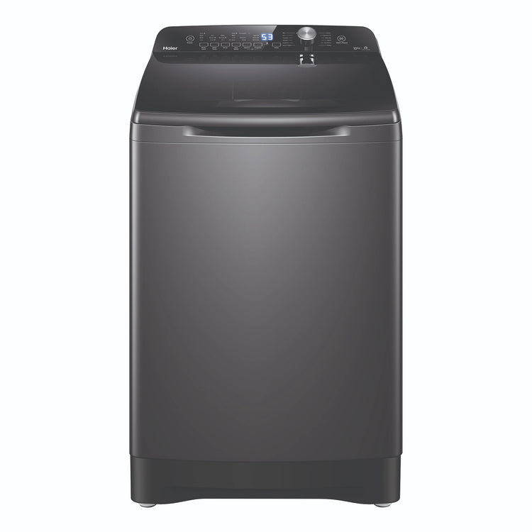 Haier 10kg 500 Series Top Loader Washing Machine HWT10ANB1, Front View 2