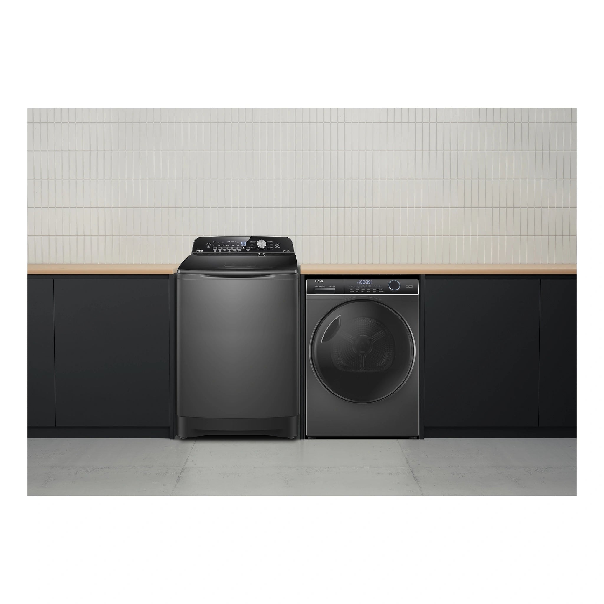 Haier 10kg 500 Series Top Loader Washing Machine HWT10ANB1, Lifestyle