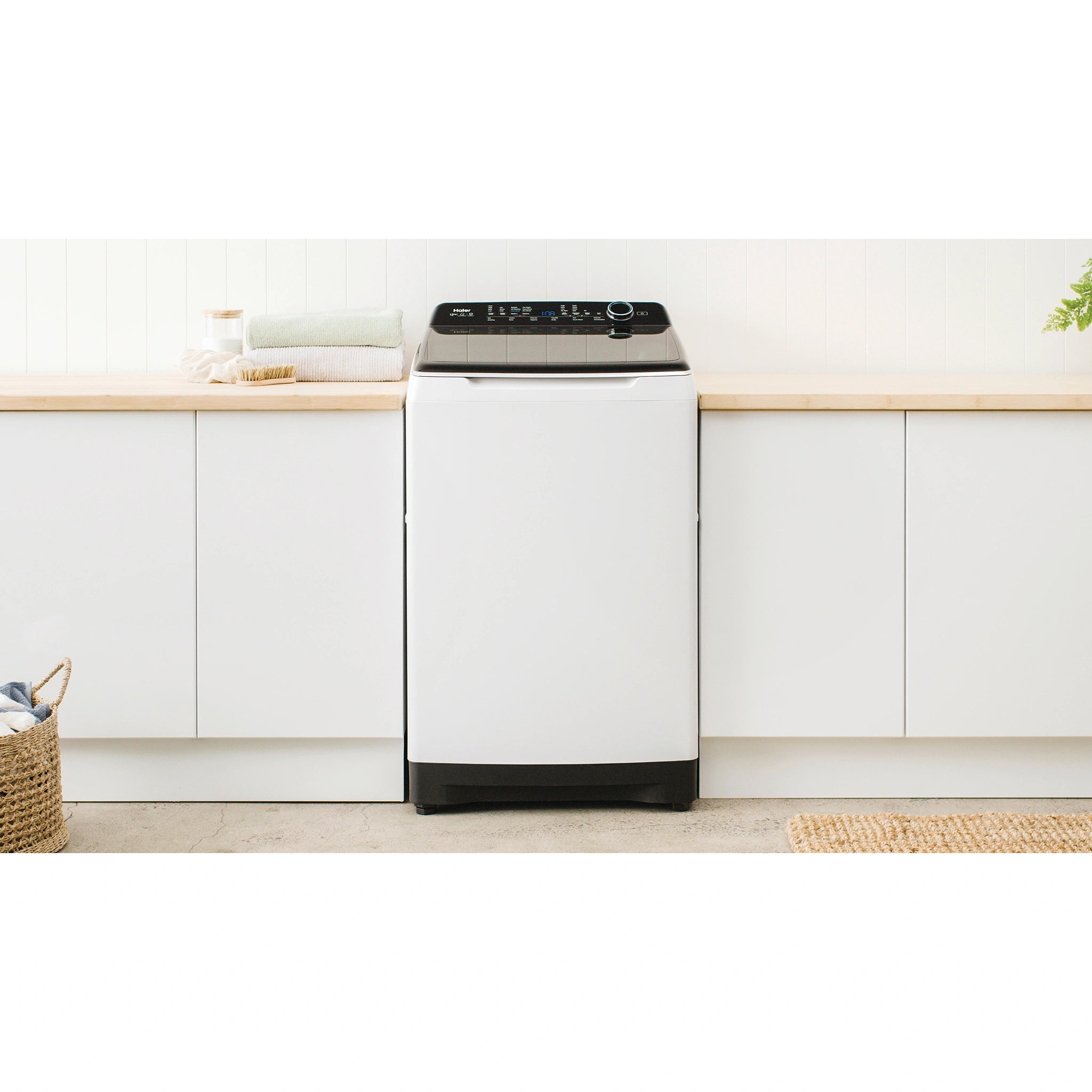 Haier 12kg Top Load Washing Machine HWT12AD1, Lifestyle