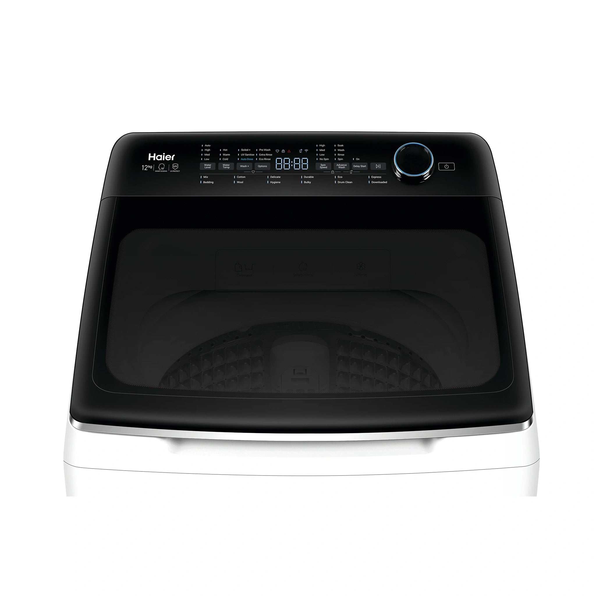 Haier HWT12AD1 12kg 600 Series Top Loader Washing Machine UV Protect – White