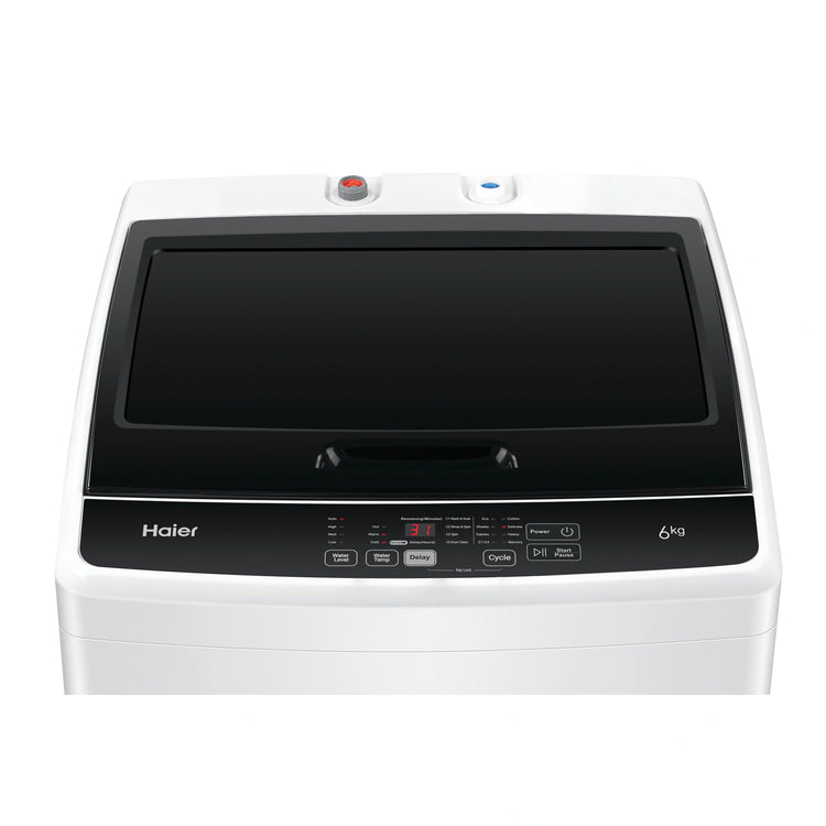 Haier 6kg Top Load Washing Machine HWT60AA1, Control Options View