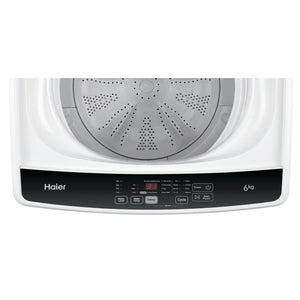 Haier 6kg Top Load Washing Machine HWT60AA1, Control Panel View