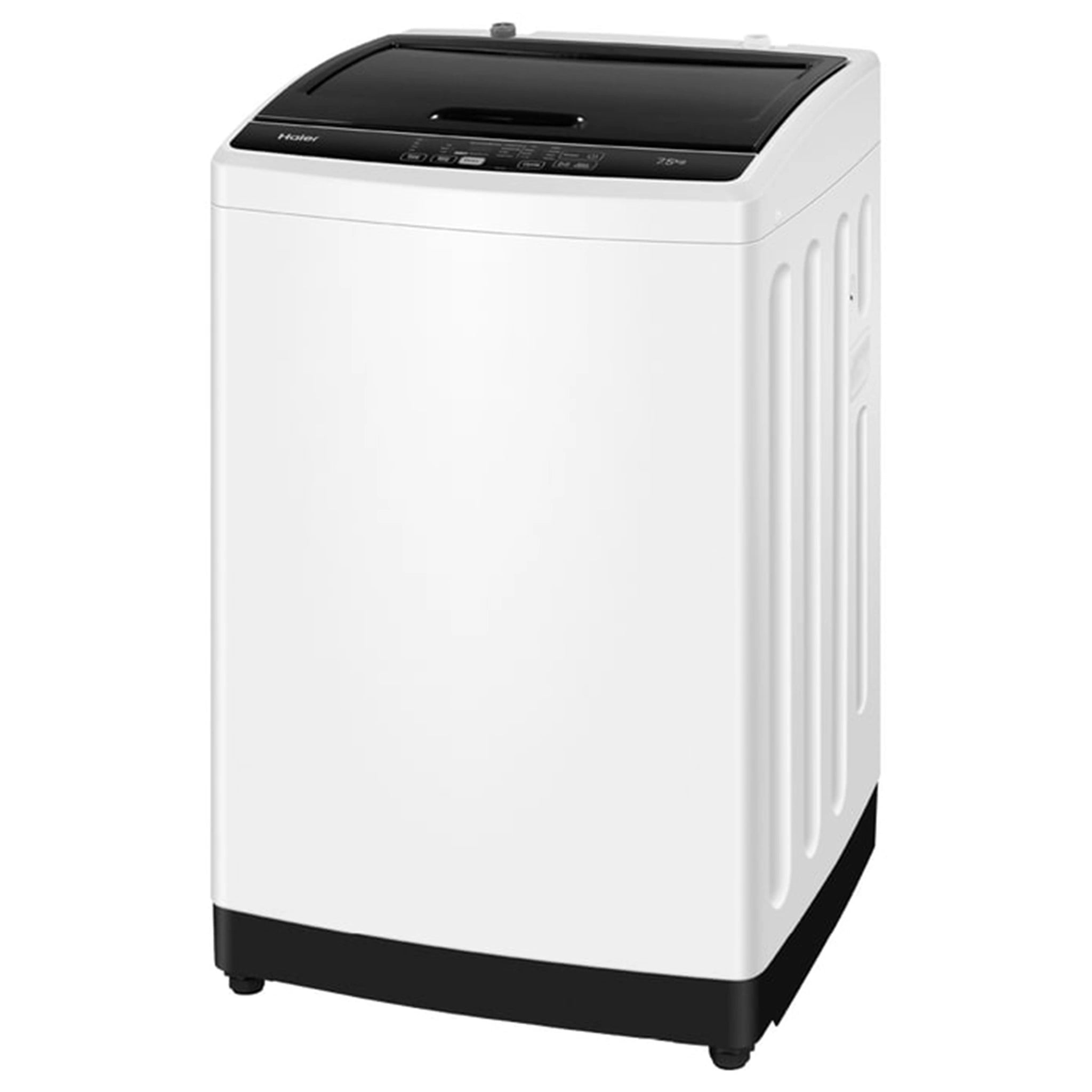 Haier 7.5kg 300 Series Top Loader Washing Machine HWT75AA1, Top Left Side View