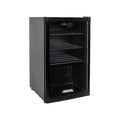 Heller 115L Beverage Bar Fridge Black Glass HBC115B, Front right view