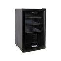 Heller 115L Beverage Bar Fridge Black Glass HBC115B, Front right view
