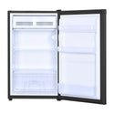 Heller HBF126B 126L Bar Fridge Black, Front view with door open