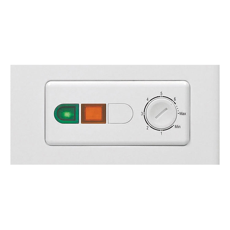 Haier 101L Chest Freezer White HCF101, Temperature panel perspective view