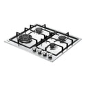 Haier 60cm Gas on Steel Cooktop HCG604WFCX3, Angle View