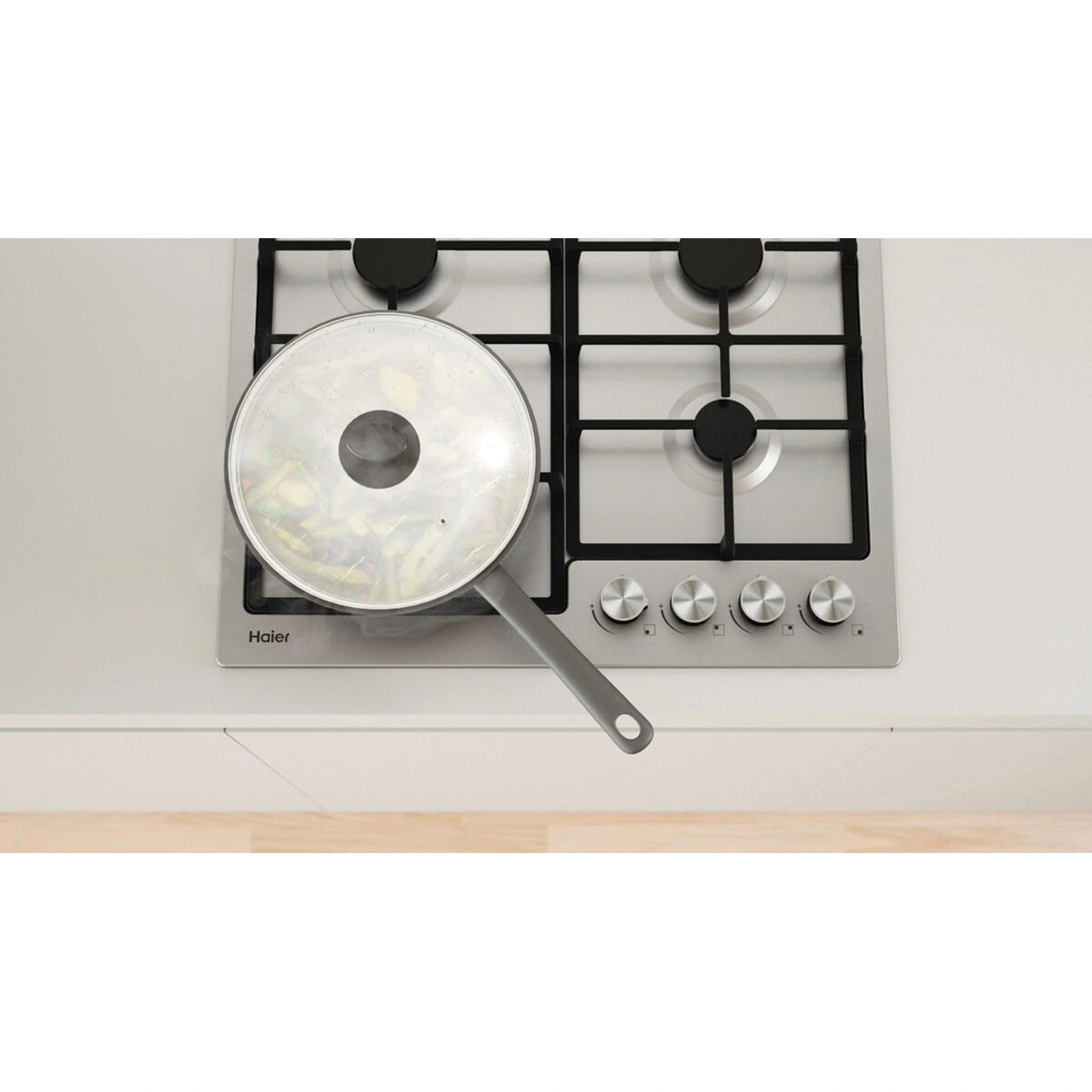 Haier 60cm Gas on Steel Cooktop HCG604WFCX3, Cooking