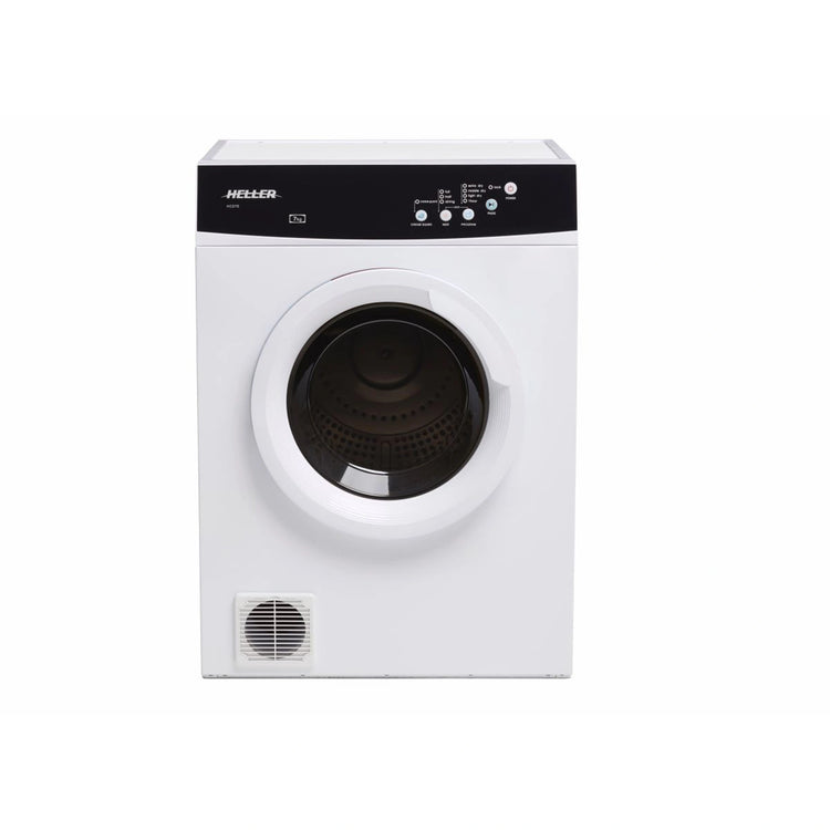 Heller 7kg Vented Clothes Dryer with Overheat Protection HCD7E, Front View