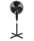 Heller HF40BRG Black Pedestal Fan with Remote - New