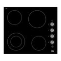 Beko HIC641051 60cm Ceramic Electric Cooktop, Top view