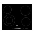 Beko HIC64502T1 60cm Ceramic Built-in Electric Cooktop, Top view