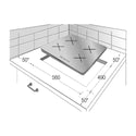 Beko HIC64502T1 60cm Ceramic Built-in Electric Cooktop, Dimension