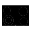 Beko HIC64502T1 60cm Ceramic Built-in Electric Cooktop, Top view 2