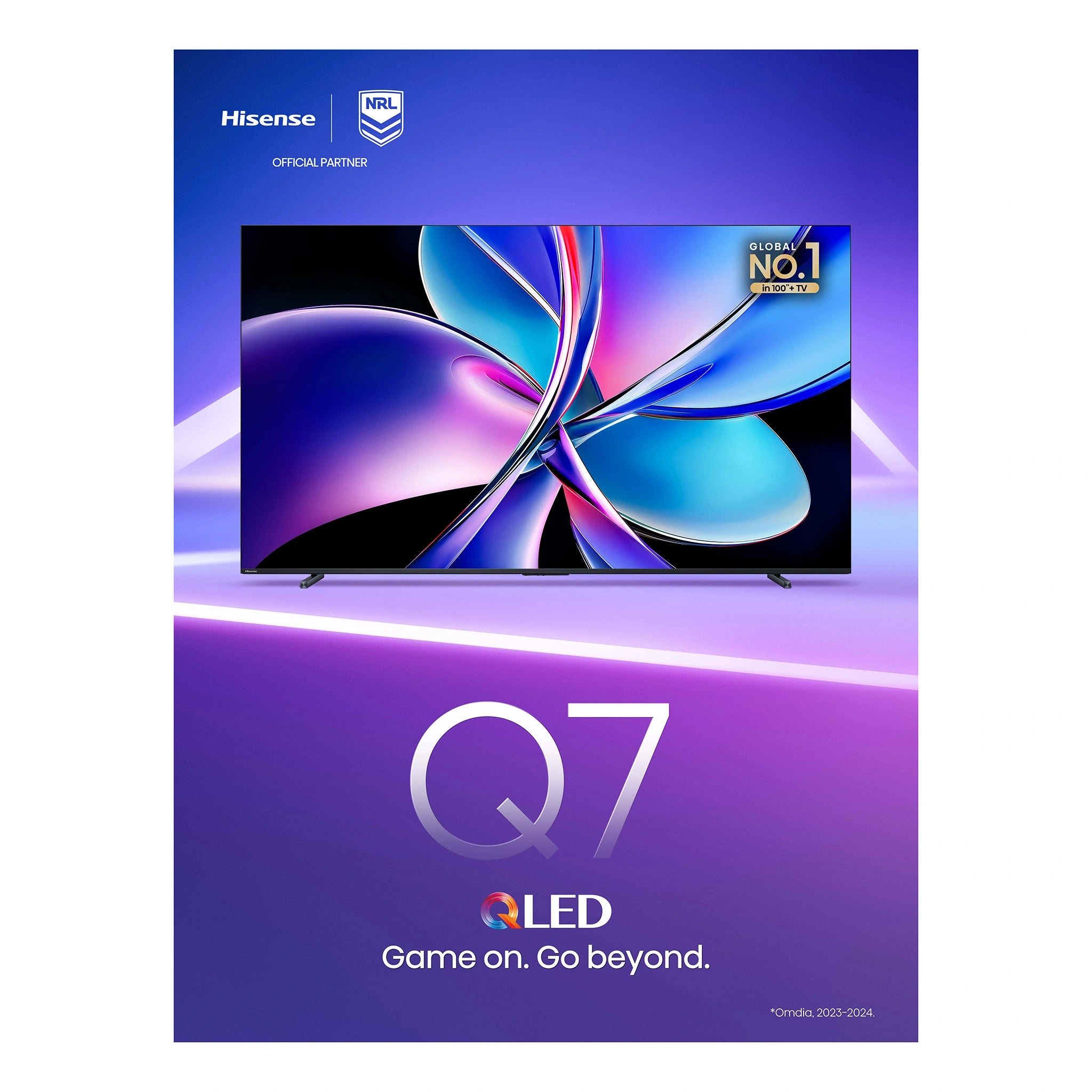 Hisense 100Q7QAU 100 Inch Q7QAU 4K QLED Smart TV