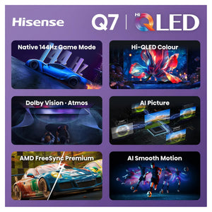 Hisense 100 Inch QLED 4K Smart TV (2026) 100Q7SAU, Features