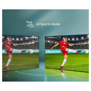 Hisense 100 Inch U6QAU PRO ULED MiniLED 4K Smart TV 100U6QAUPRO, Ai Sports Mode Feature