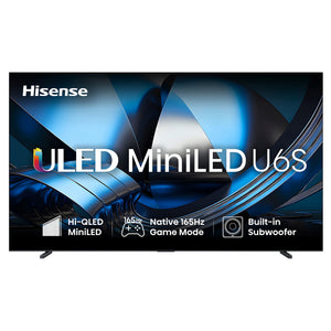 Hisense 100 Inch ULED MiniLED 165Hz 4k TV 100U6SAU, Front View