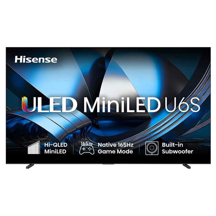 Hisense 100 Inch ULED MiniLED 165Hz 4k TV 100U6SAU, Front View