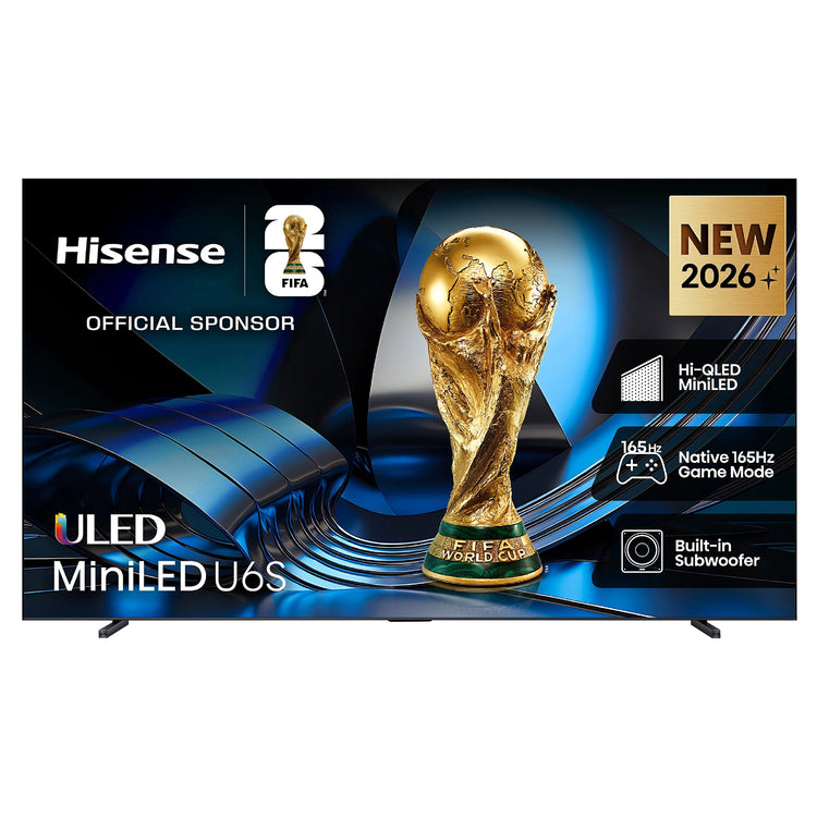 Hisense 100 Inch ULED MiniLED 165Hz 4k TV 100U6SAU, Front View