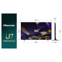 Hisense 100U7SAU 100 Inch ULED U7SAU Hi-QLED Mini LED Pro Smart TV