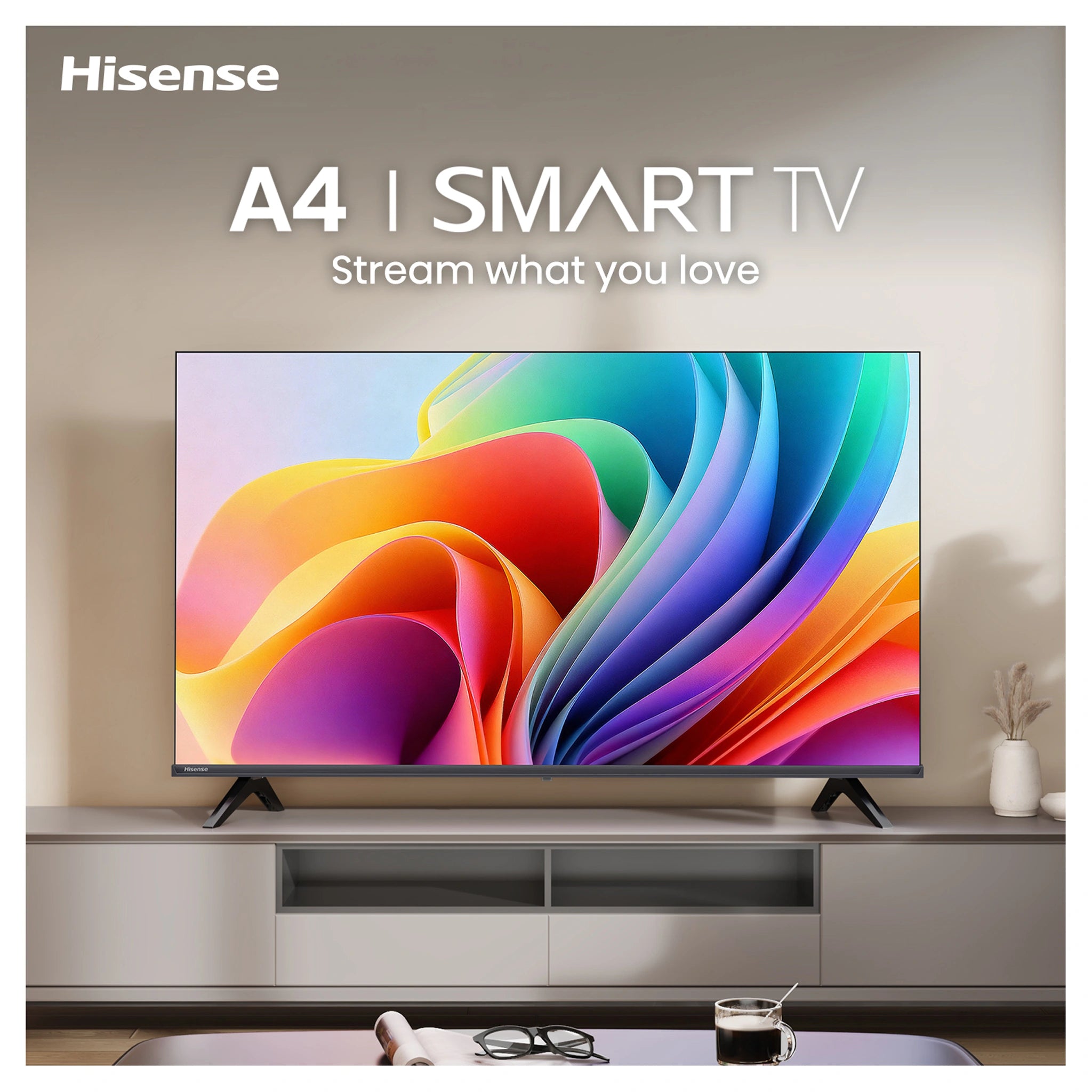 Hisense 32 Inch Black A4S HD Smart QLED Television 32A4SAU, Features